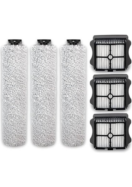 Tineco Floor One S3 ve Ifloor 3 Kablosuz Islak Kuru Süpürgeyle Uyumlu Yedek Rulo Fırça ve Filtre Kiti (Yurt Dışından)
