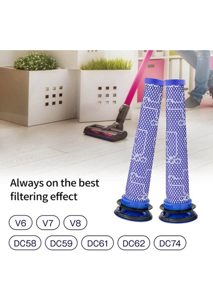 Yedek Hepa Filtreler Dyson DC59 DC62 DC74 V6 V7 V8 Hayvan Elektrikli Süpürge Aksesuarları Parçaları Değiştirir (Yurt Dışından) modelleri