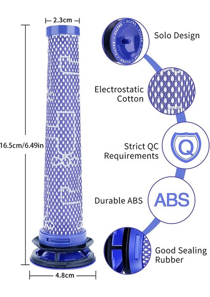 Yedek Hepa Filtreler Dyson DC59 DC62 DC74 V6 V7 V8 Hayvan Elektrikli Süpürge Aksesuarları Parçaları Değiştirir (Yurt Dışından) indirimleri