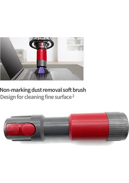 Dyson V7 V8 V10 V11 Elektrikli Süpürge Aksesuarları Toz Giderme Yumuşak Fırça Iz Olmadan Temiz Hortum + Anahtar Kilidi (Yurt Dışından)