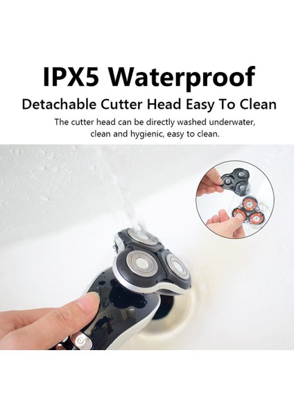 Yedek Erkekler Elektrikli Tıraş Makinesi Kafaları 3 Kesici Yedek Sakal Tıraş Bıçağı Yüzen Ekstra Kafa Paslanmaz Çelik Su Geçirmez (Yurt Dışından) modelleri