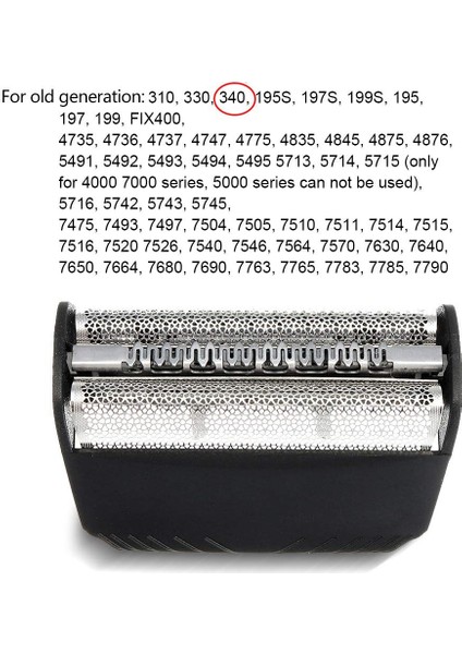Yedek Tıraş Makinesi Folyo Kesici Bıçak 30B Braun 330 199 197S-1 195S-1 4845 4745 5743 7516 7475 7493 7763 7783 (Yurt Dışından) fırsatları