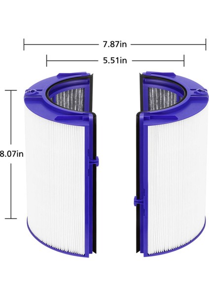 Dyson TP06 HP06 PH01 PH02 Hava Temizleme Cihazı Hepa Filtre Seti Için Yedek Hepa Filtre Parça 970341-01 ile Karşılaştırın (Yurt Dışından)