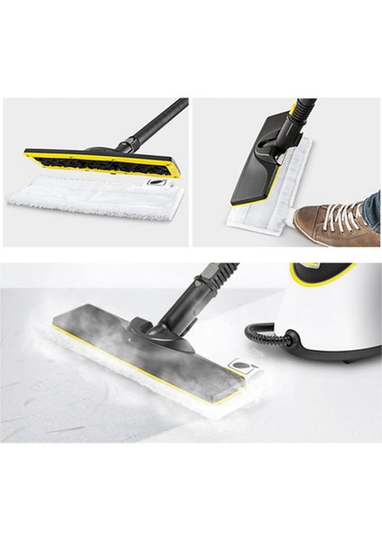 Buharlı Paspas Bezi Karcher Easyfix Sc2 Sc3 Sc4 Sc5 Buharlı Temizleyici Mikrofiber Zemin Elbise Pedleri Bakır Fırçalar (Yurt Dışından)