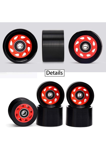 8pack 95A 58MMX39MM, Kapalı Dörtlü Paten Tekerlekleri, Pu Aşınmaya Dayanıklı Tekerlekler Çift Sıralı Paten Aksesuarları (Yurt Dışından)