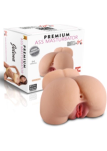 Jelena - Realistik Anal Vajinal 2 Işlevli Titreşimli Suni Kalça Vajina