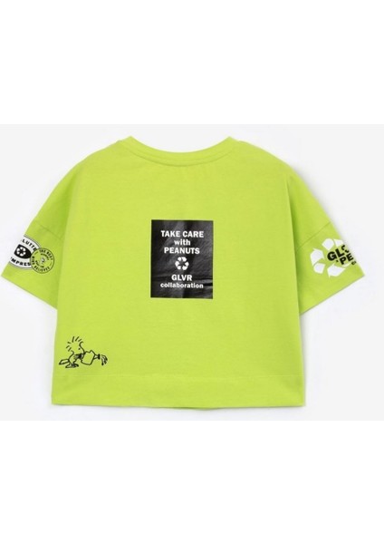 Save The Earth Baskılı Geniş Kalıp Unisex Tişört