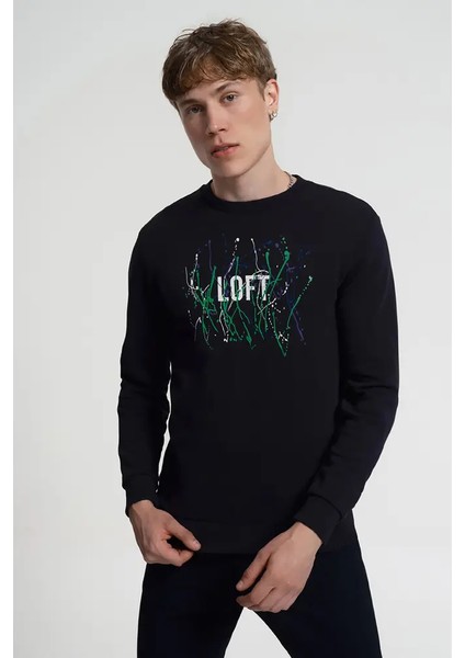 LF2034076 Loft Erkek Sweat Black