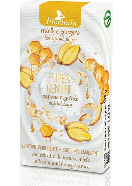 Pure & Genuine Zencefil ve Bal Katı Sabun 100GR