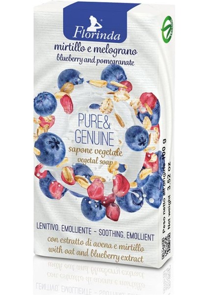 Pure & Genuine Yaban Mersini ve Nar Katı Sabun 100GR