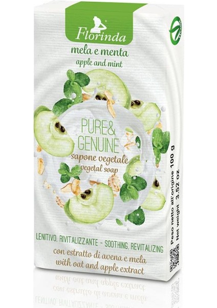 Pure & Genuine Elma ve Nane Katı Sabun 100GR