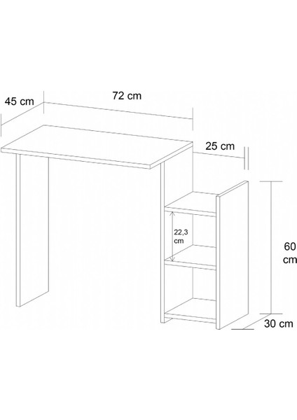 Çalışma Masası Raflı fiyatları