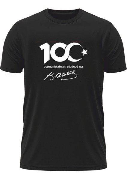 Cumhuriyetin 100. Yıl Atatürk Imzalı Tişör