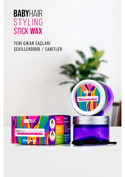 Yenı Cıkan Sac Sekıllendırıcı/babyhaır Stylıng Stıck Wax 50 ml