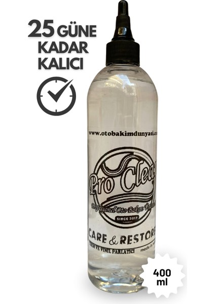 Vinil Parlatıcı Koruyucu Iç ve Dış Aksam Plastik Yenileyici 400ML