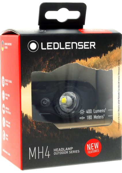 Ledlenser MH4 Kafa Feneri Siyah