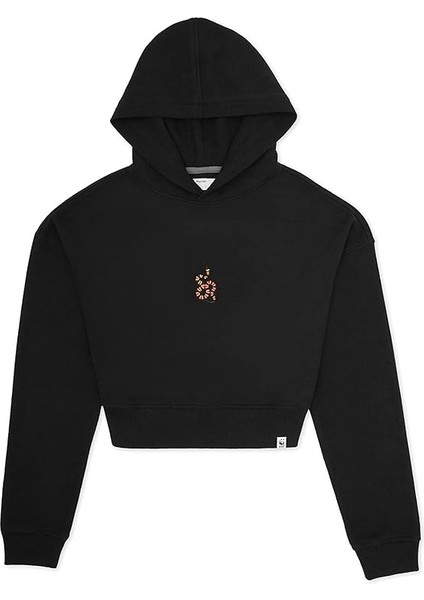 Kadın Mercan Yılanı Crop Hoodie