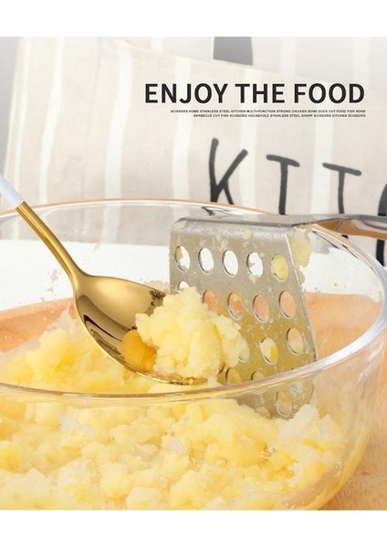 1 Adet Paslanmaz Çelik Patates Masher Ricer Puree Sarımsak Baskı Sebze Meyve Pres Suyu Makinesi Gadget Mutfak Aksesuarları Mashers (Şerit) (Yurt Dışından)