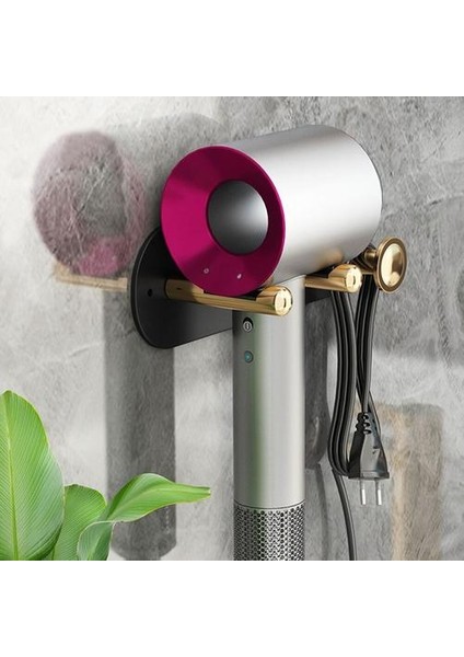 Banyo Dyson Saç Kurutma Makinesi Raf Banyo Vanity Duvar Asılı Ücretsiz Yumruk Depolama Raf Saç Kurutma Makinesi Asılı Raf (Yurt Dışından)