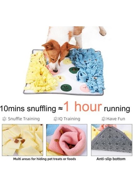 Köpekler Snuffle Mat Kedi Köpek Interaktif Battaniye Pet Kaçak Gıda Anti Boğulma Mat Burun Çalışma Oyuncak Pet Yavaşlama Besleme Eğitim Mat | Köpek Besleme (Yurt Dışından)