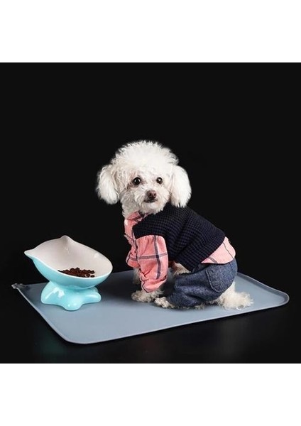 Pet Gıda Mat Pet Placemat Su Geçirmez Yavru Yavru Yavru Besleme Mat Zemin Için Yiyecek ve Su Taşması Önlemek Büyük Yıkanabilir Nontoksik | Evler, Kennels & Amp;kalemler (Yurt Dışından)