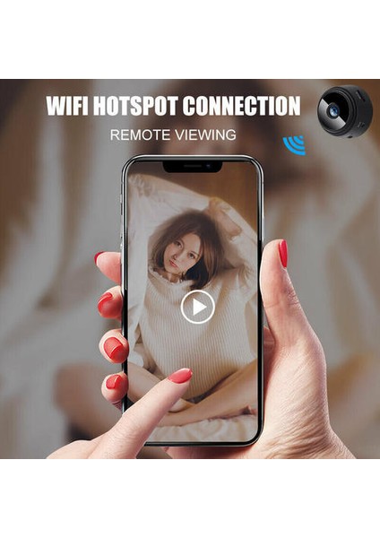 1080 P Kablosuz Wifi Kapalı / Açık Hd Mini Manyetik Ip Kamera Cctv Ev Güvenliği (Yurt Dışından)