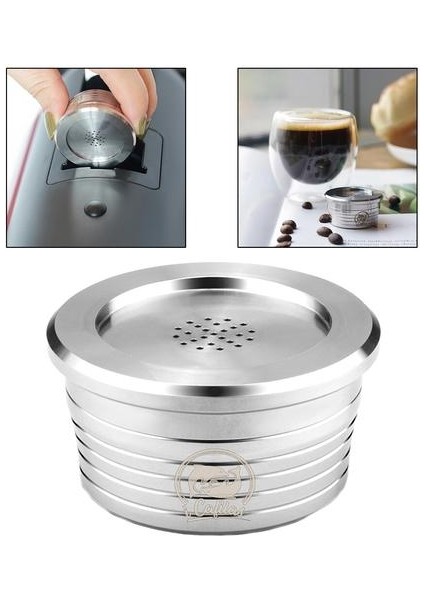 20 ml Yeniden Kullanılabilir Paslanmaz Çelik Kahve Fincanı Filtre Pod Delta Q Makinesi Için Seti | Kahve Filtreleri (Yurt Dışından)