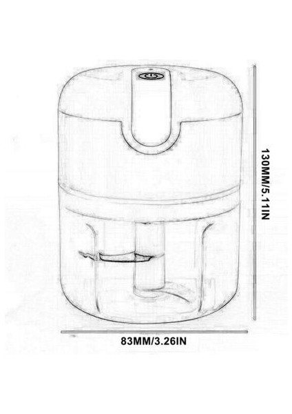 250 ml Sarımsak Masher Sebze Kesici Çocuk Gıda Takviyesi Makinesi Taşınabilir Et Değirmeni Sebze Kıyıcı | Sarımsak Presleri (Yurt Dışından)