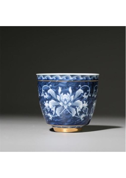 Çin Jingdezhen Mavi ve Beyaz Porselen Çay Bardağı Küçük Çay Kase Seramik Çay Fincanı Kahve Bira Şarap Kupa | Teacups (Yurt Dışından) fiyatları