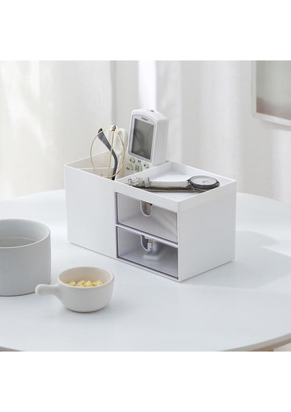 Nordic Stil Çok Fonksiyonlu Plastik Kalem Tutucu Masası Organizatör Kozmetik Saklama Kutusu Masaüstü Çekmece Depolama Sundries Organizatör | Saklama Kutuları ve Amp;bidon (Yurt Dışından) fiyatları