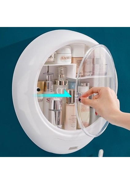Duvara Monte Kozmetik Saklama Kutusu Takı Makyaj Organizatör Çekmece Raf Banyo Aksesuar Rafları Delikli Su Geçirmez | Saklama Kutuları Ve;bidon (Yurt Dışından)