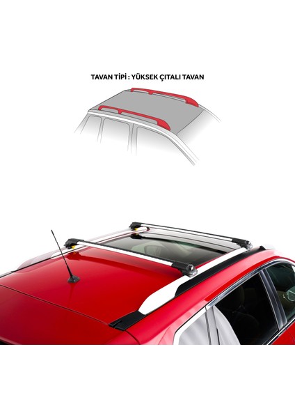 Nissan X-Trail (T32) 2014-2020 Turtle Air1 Ara Atkı Gri