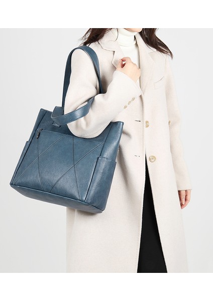 Çanta Kadın Çantası 2023 Yeni Tite Çantası Bayan Gidiş Çantası Avrupa ve Amerikan Retro Tarzı Büyük Kapasiteli Taşınabilir Omuz Çantası (Yurt Dışından) fiyatları