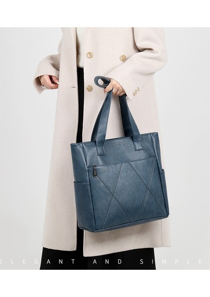 Çanta Kadın Çantası 2023 Yeni Tite Çantası Bayan Gidiş Çantası Avrupa ve Amerikan Retro Tarzı Büyük Kapasiteli Taşınabilir Omuz Çantası (Yurt Dışından) modelleri