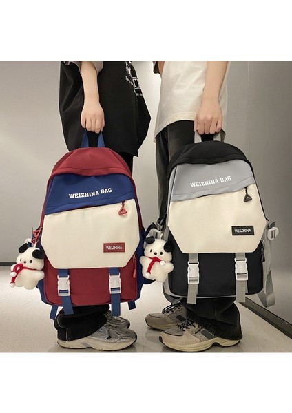 Ortaokul Öğrencisi Okul Çantası Kadın Vahşi Moda Sırt Çantası Erkek Ortaokul Öğrencisi Üniversite Sırt Çantası Kısa Yolculuk Büyük Kapasiteli Sırt Çantası (Yurt Dışından) modelleri