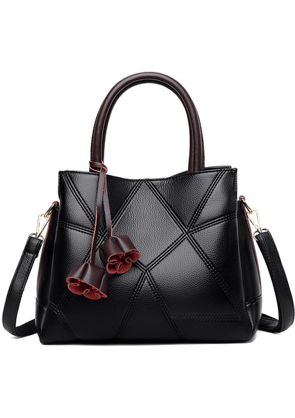 Çanta Kadın Çanta 2023 Yeni Tek Omuz Crossbody Çanta Avrupa ve Amerikan Moda Büyük Kapasiteli Tote Çanta (Yurt Dışından)