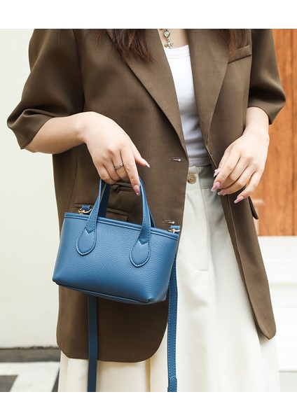 Deri Kadın Çanta Çanta Yeni Kore Sürümü Birinci Katlı Deri Moda Tote Çanta Kadın Tek Omuz Crossbody Çanta Kova Çanta Gelgit (Yurt Dışından) fiyatları