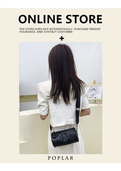 Hakiki Deri Kadın Çantası Ilk Katman Inek Derisi Omuz Crossbody Çanta 2023 Yeni Moda Timsah Desen Küçük Kare Çanta Geniş Omuz Askısı (Yurt Dışından) fiyatları
