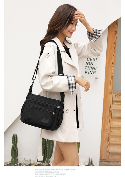 Çanta Kadın Yeni Moda Omuz Çantası Kadın Naylon Bez Çanta Kadın Çanta Basit Rahat Omuz Anne Seyahat Çantası (Yurt Dışından) modelleri