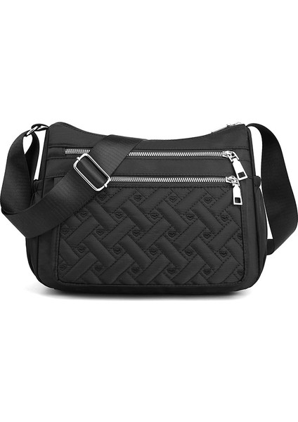 Kadın 2023 Bahar Yeni Crossbody Çanta Taşınabilir Büyük Kapasiteli Iş Para Cüzdan Çok Bölmeli Basit Orta Yaşlı Anne Çantası (Yurt Dışından)