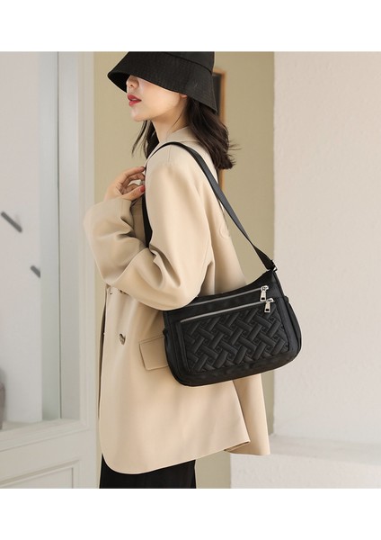 Kadın 2023 Bahar Yeni Crossbody Çanta Taşınabilir Büyük Kapasiteli Iş Para Cüzdan Çok Bölmeli Basit Orta Yaşlı Anne Çantası (Yurt Dışından) modelleri