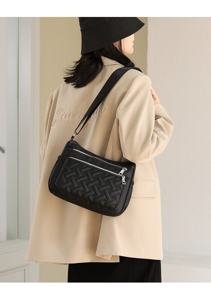 Kadın 2023 Bahar Yeni Crossbody Çanta Taşınabilir Büyük Kapasiteli Iş Para Cüzdan Çok Bölmeli Basit Orta Yaşlı Anne Çantası (Yurt Dışından) fırsatları