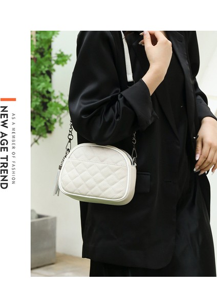 Birinci Kat Inek Derisi Küçük Çanta Kadın 2023 Ilkbahar ve Yaz Yeni Omuz Çapraz Çanta Kadın Moda Mizaç Elma Çanta Cep Telefonu Çantası (Yurt Dışından) modelleri