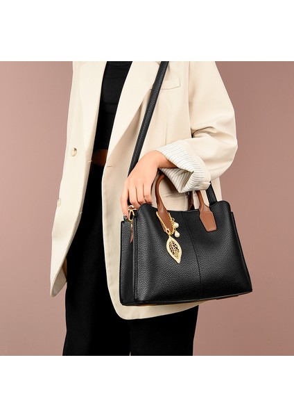 2023 Yeni El Çantası Avrupa ve Amerikan Retro Kadın Çantası Çok Katmanlı Büyük Kapasiteli Tek Omuzlu Eğimli (Yurt Dışından) fırsatları