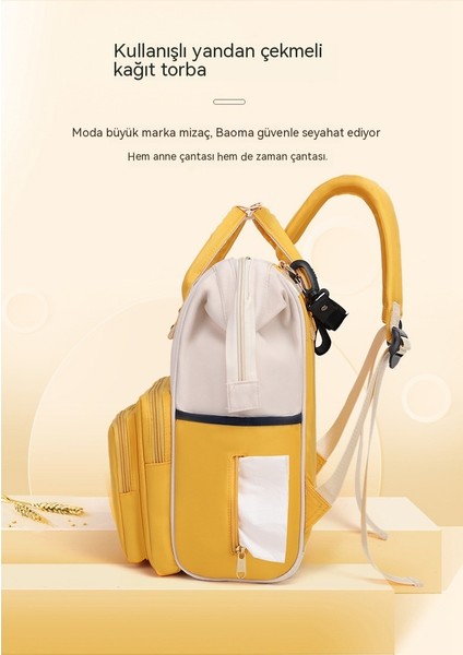 Anne Çantası Sırt Çantası Hafif Büyük Kapasiteli Hamile Anne Dışarı Moda Şeker Renk Anne Çanta Anne Bebek Sırt Çantası (Yurt Dışından)