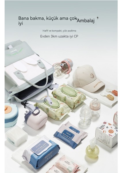 Büyük Kapasiteli Çok Fonksiyonlu Mumya Çantası Su Geçirmez Bebek Malzemeleri Saklama Çantası Taşınabilir Taşınabilir Çok Bölmeli Anne Bebek Çantası (Yurt Dışından) fiyatları