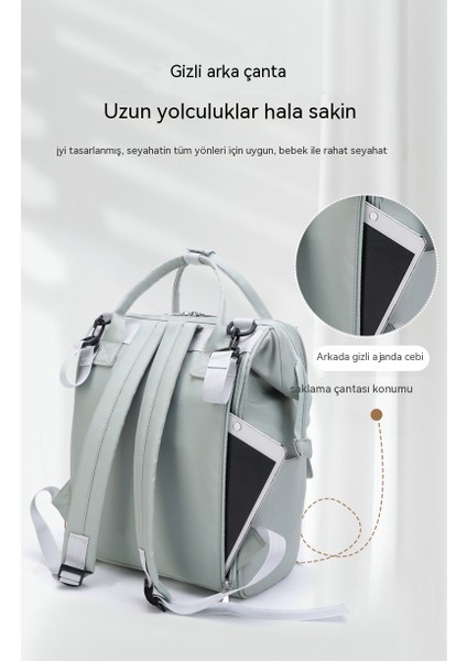 Büyük Kapasiteli Çok Fonksiyonlu Mumya Çantası Su Geçirmez Bebek Malzemeleri Saklama Çantası Taşınabilir Taşınabilir Çok Bölmeli Anne Bebek Çantası (Yurt Dışından) fırsatları