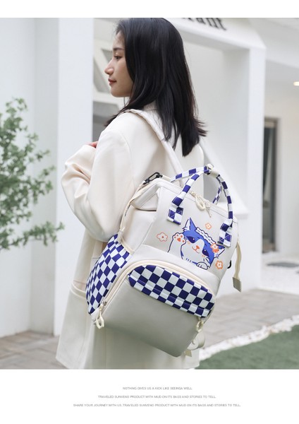 Yeni Anne ve Bebek Çantası Kedi Yavrusu Desen Sevimli Anne Çanta Hayvan Ekose Omuz Saklama Süt Yalıtım Hapsi Çanta (Yurt Dışından) fiyatları