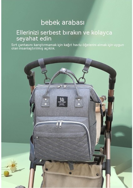 Anne ve Baba 2023 Yaz Yeni Anne ve Bebek Çantası Çok Fonksiyonlu Sırt Çantası Büyük Kapasiteli Hafif ve Taşınabilir Seyahat Için Gerekli (Yurt Dışından) fiyatları