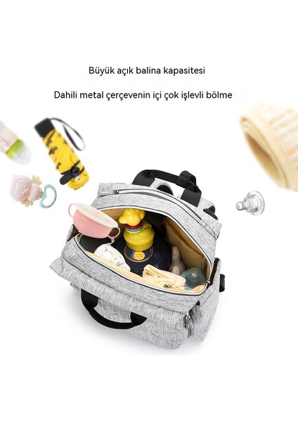 Anne Çantası Su Geçirmez Kayış USB Dört Parçalı Büyük Kapasiteli Çift Omuzlu Anne Çantası Sınır Ötesi Sıcak Satış Çok Fonksiyonlu Anne Bebek Çantası (Yurt Dışından) modelleri